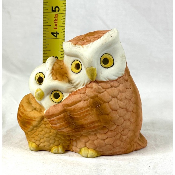 Charming Vintage Owl Ceramic Candle Holder - Glows with Magical Ambiance - Picture 8 of 9